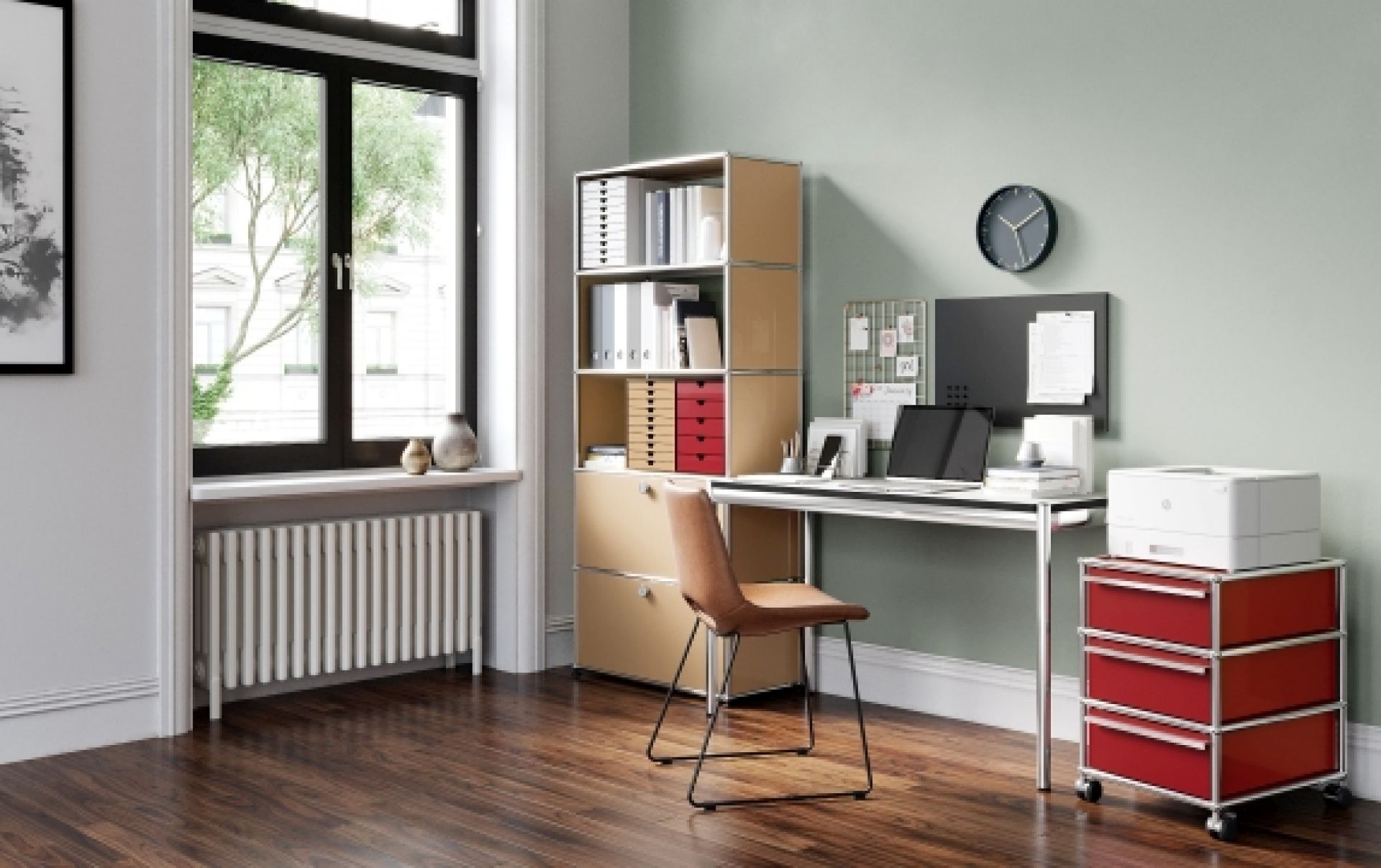 USM HALLER Table 125 x 50 cm Home Office | synthetic resin